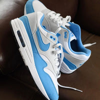Nike Air Max 1 White University Blue - SnrKickz