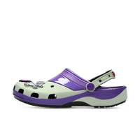 CBZ-FRZ Crocs Classic Clog Dragon Ball Z Frieza – vooraanzicht clog in White/Purple Frieza-print met Normaal / True to size pasvorm