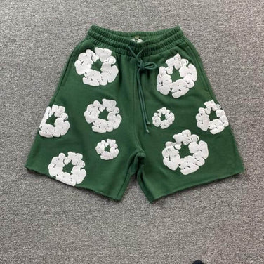 トップス Denim Tears / Cotton Wreath Shorts Denim Tears The Cotton Wreath Shorts Black Men's - FW23 - US