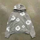 Denim Tears The Cotton Wreath Hoodie Grey – authentiek label en tag detail