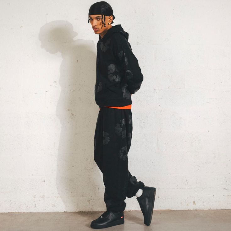 Denim Tears The Cotton Wreath Hoodie Monochrome