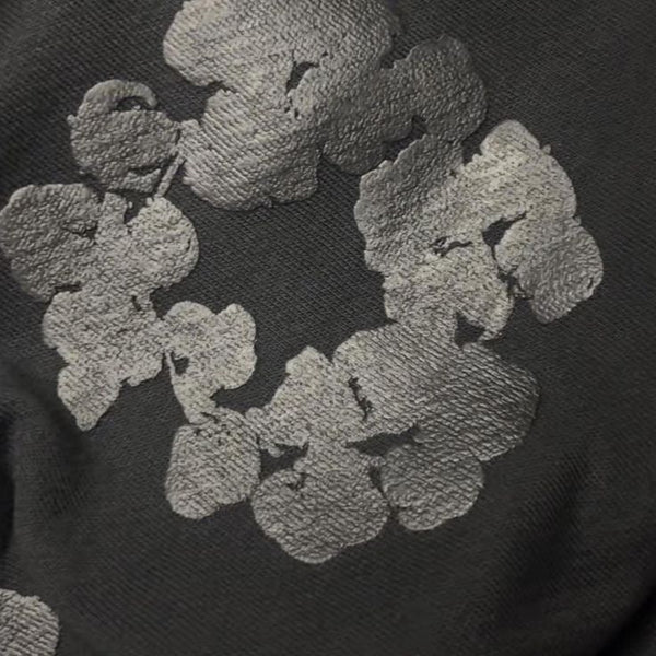 Denim Tears The Cotton Wreath Hoodie Monochrome