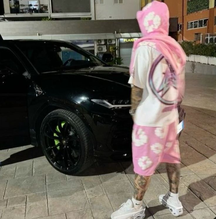 Denim Tears The Cotton Wreath Hoodie Pink