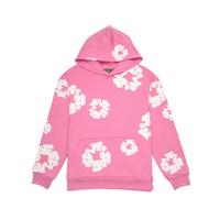 Denim Tears The Cotton Wreath Hoodie Pink – oversized roze hoodie met borduursel