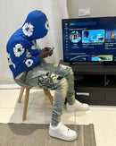Denim Tears The Cotton Wreath Hoodie Royal Blue - SnrKickz