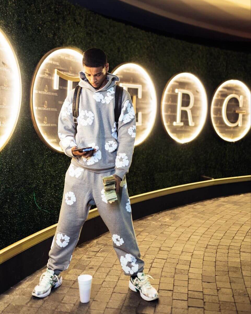 Denim Tears The Cotton Wreath Sweatpants Grey