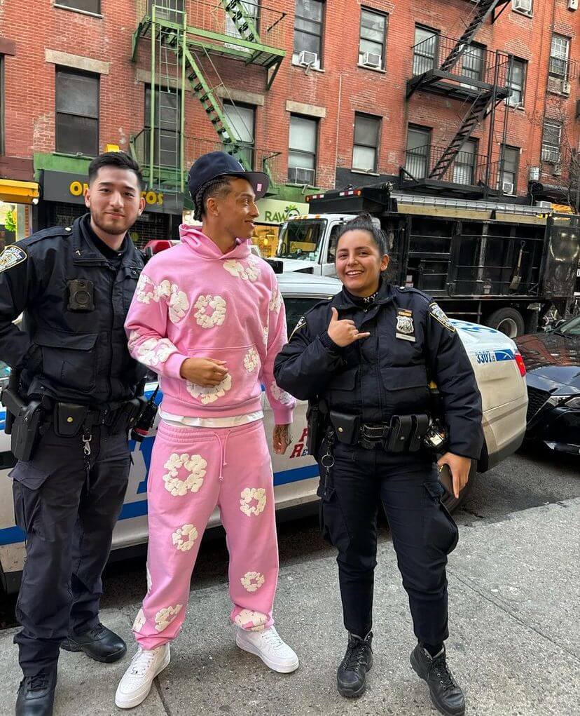 Denim Tears The Cotton Wreath Sweatpants Pink