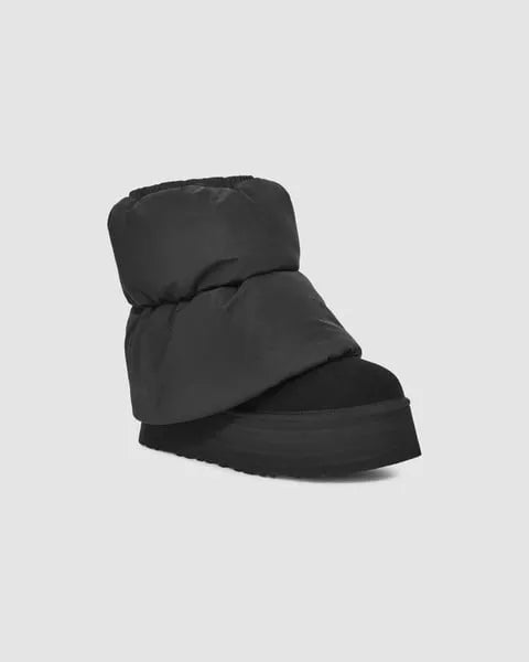 UGG Classic Mini Dipper Puffer Boot Black (Women's) | Snrkickz