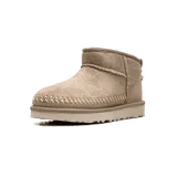 UGG Classic Ultra Mini Biarritz Boot Mustard Seed (Women's) (1171538-MDSD) | Snrkickz