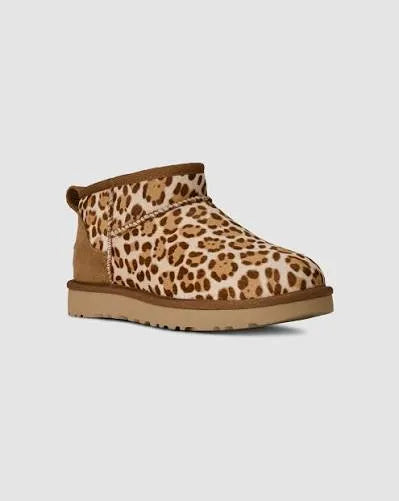 UGG Classic Ultra Mini Boot Felicity Leopard Jasmine (Women's) (1178110-FDJ) | Snrkickz