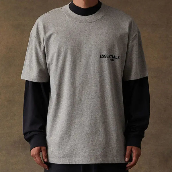 Fear of God Essentials Dunkles Haferflocken T-Shirt