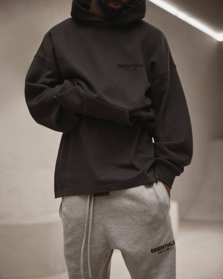 Fear of God Essentials Limo Black Hoodie