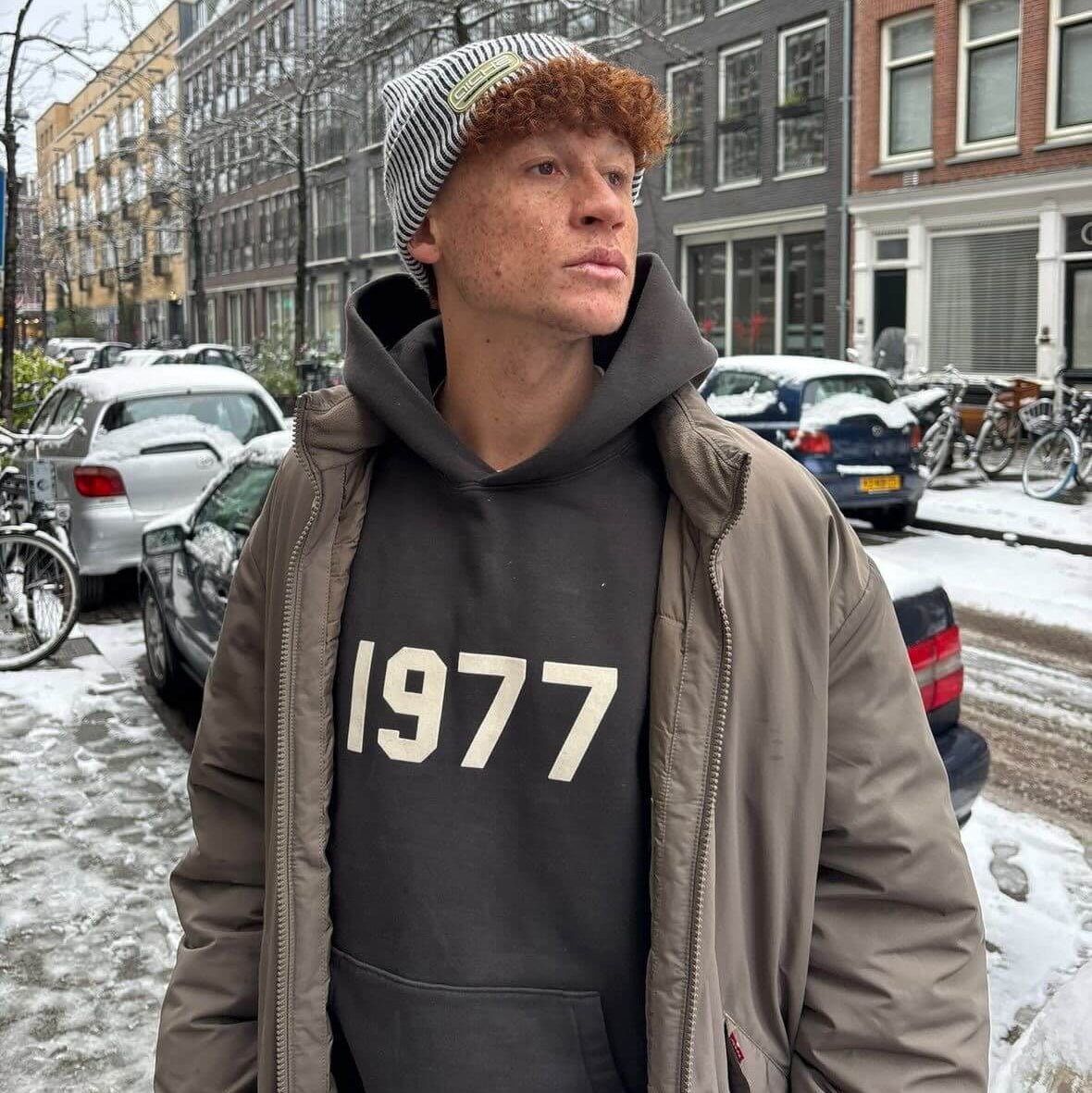 Fear of God Essentials 1977 Hoodie Iron