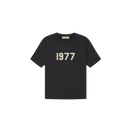 Fear of God Essentials 1977 Iron T-shirt front view highlighting signature 1977 logo and soft cotton structure.
