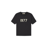 Fear of God Essentials 1977 Iron T-shirt front view highlighting signature 1977 logo and soft cotton structure.