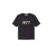 Fear of God Essentials 1977 Iron T-shirt front view highlighting signature 1977 logo and soft cotton structure.