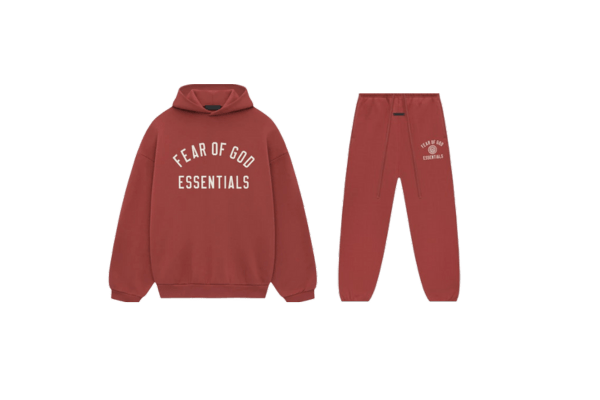 Fear of God Essentials Fleece Crimson Full Set