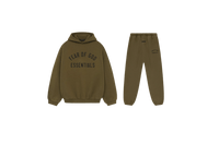 Fear of God Essentials Fleece Olive FW24 Full Set Snrkickz