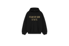 Fear of God Essentials FW24 Black Yellow State Hoodie