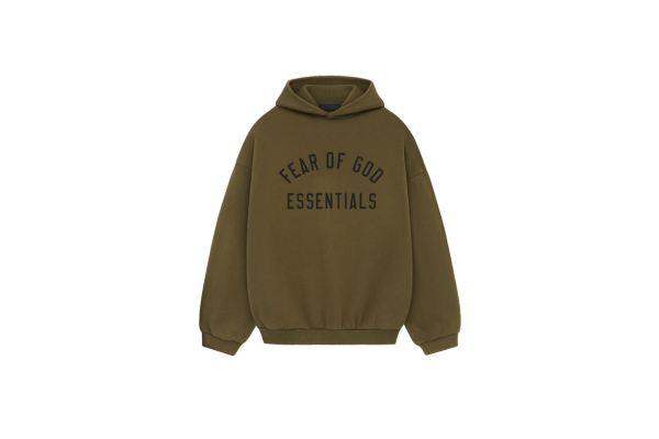 Fear of God Essentials FW24 Olive Hoodie