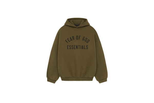 Fear of God Essentials FW24 Olive Hoodie