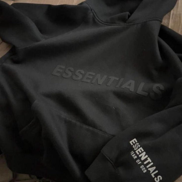 Fear of God Essentials Hoodie Black