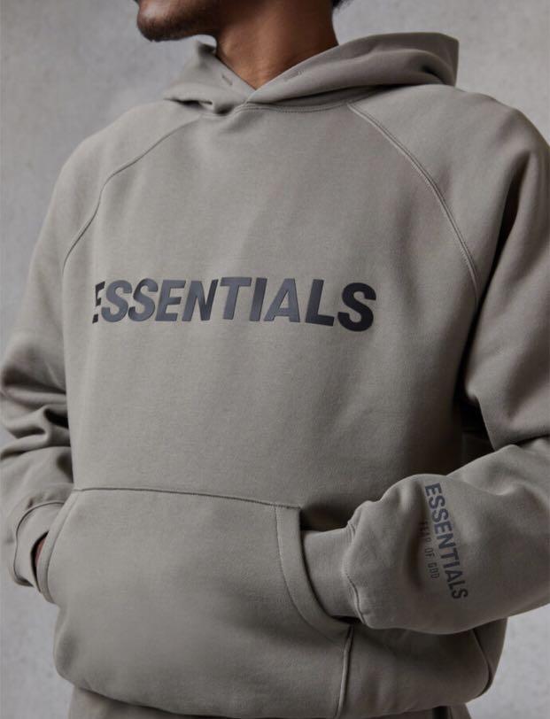 Fear of God Essentials Hoodie Cement