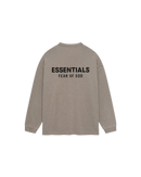 Fear of God Essentials Jersey Long Sleeve T-Shirt Heather Gray - SnrKickz