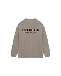 Fear of God Essentials Jersey Long Sleeve T-Shirt Heather Gray - SnrKickz