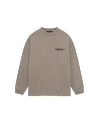 Fear of God Essentials Jersey Long Sleeve T-Shirt Heather Gray - SnrKickz