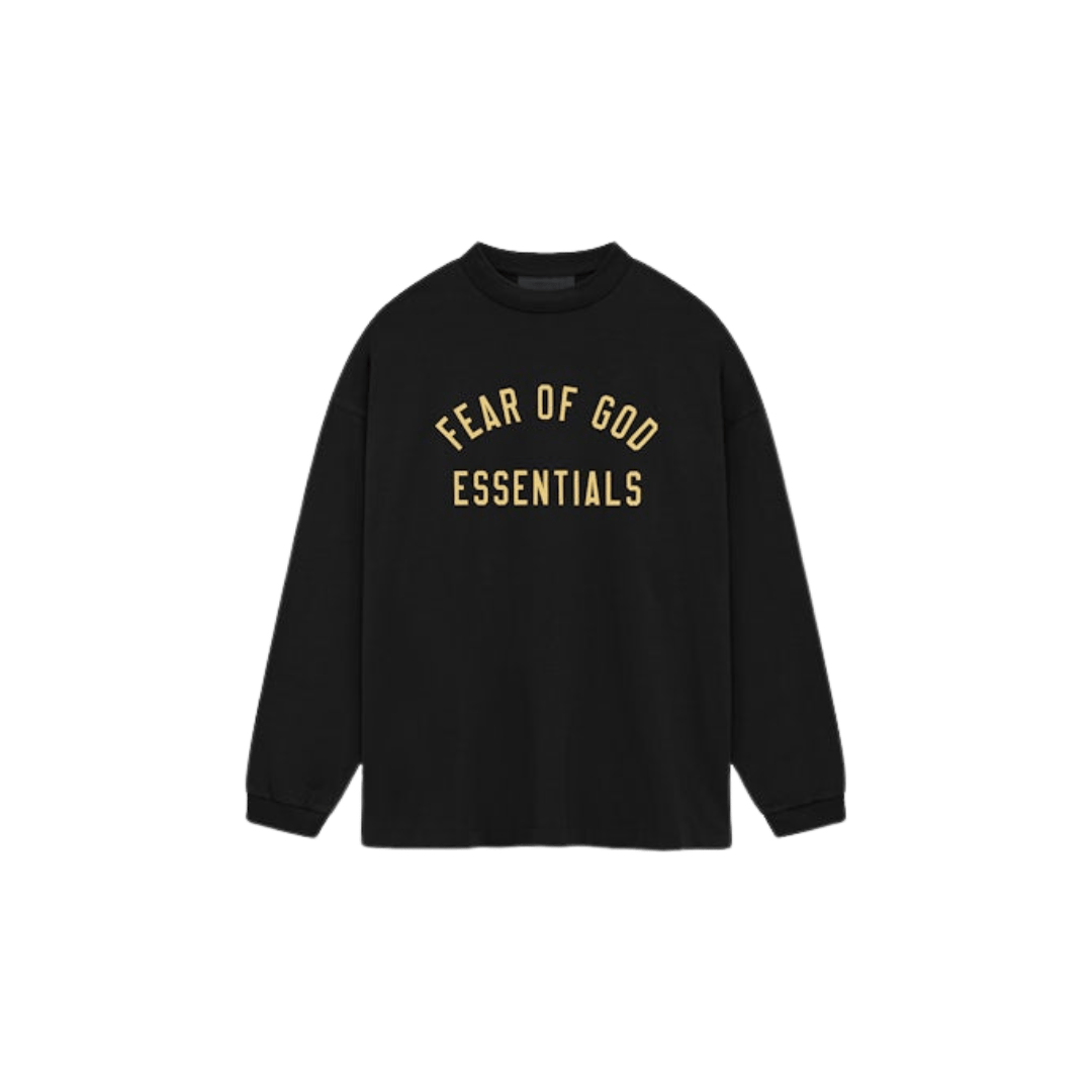 Fear of God Essentials Jersey Long Sleeve Tee Black