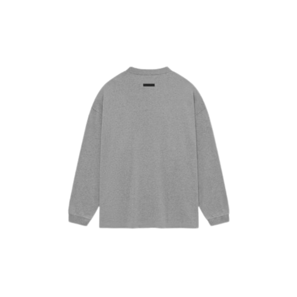 Fear of God Essentials Jersey Langarmshirt Dunkelgrau Meliert