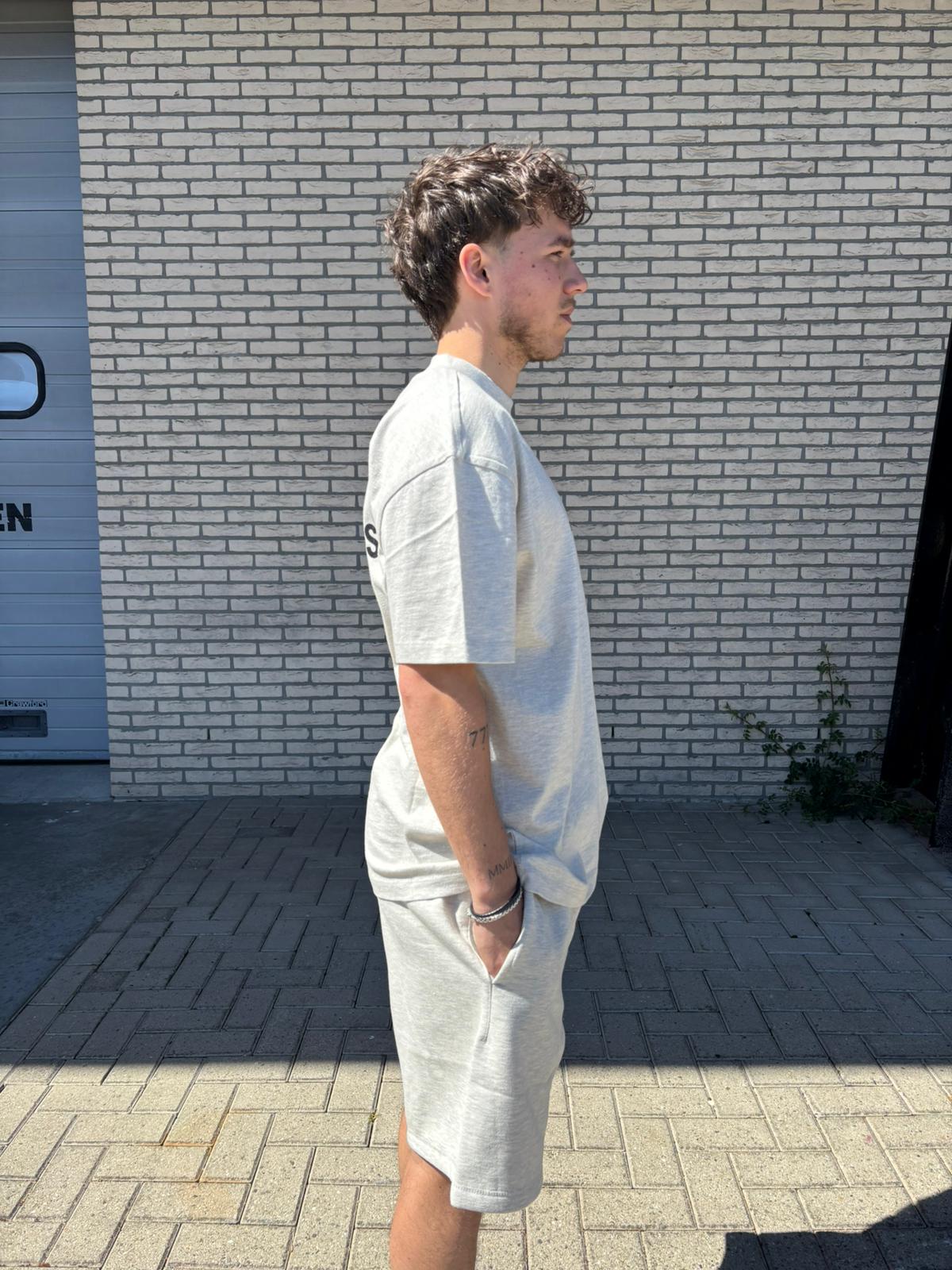 Fear of God Essentials Light Oatmeal Summer Set