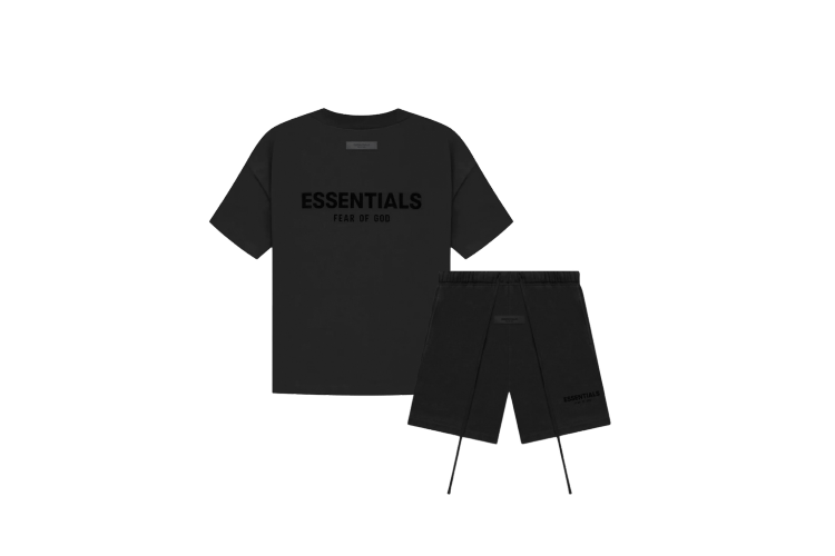 Fear of God Essentials Limo Black Summer Set
