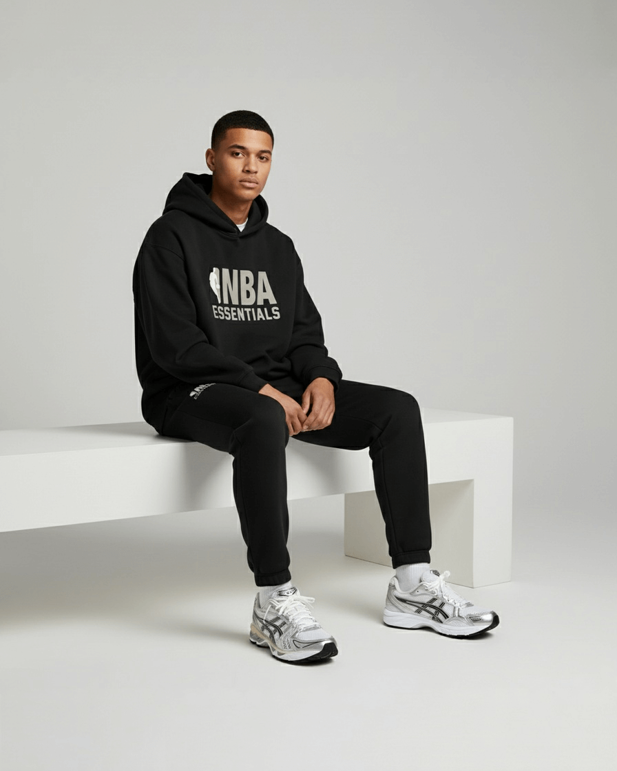 Fear of God Essentials NBA Black Grey Full set