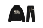 Fear of God Essentials NBA Schwarzes Graues Komplettset