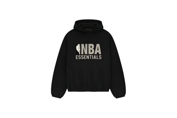 Fear of God Essentials NBA Black Grey Hoodie