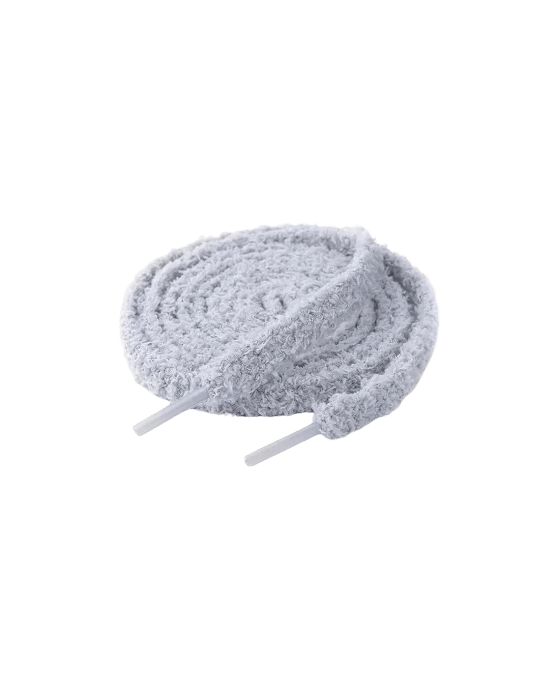 Flauschige Schnürsenkel Grau