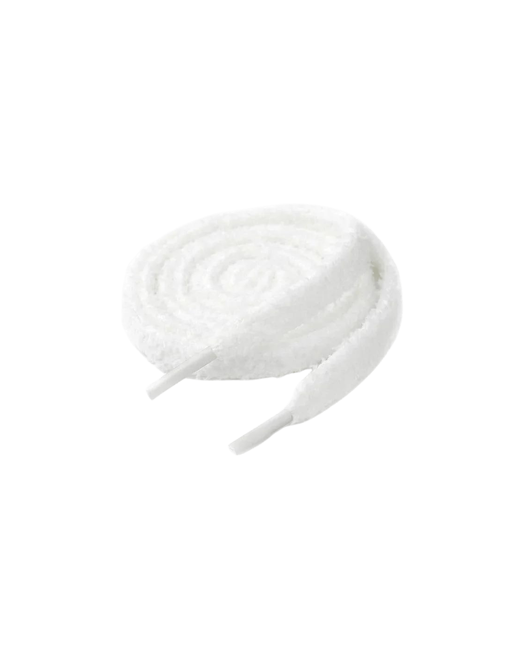 Flauschige Schnürsenkel Weiß