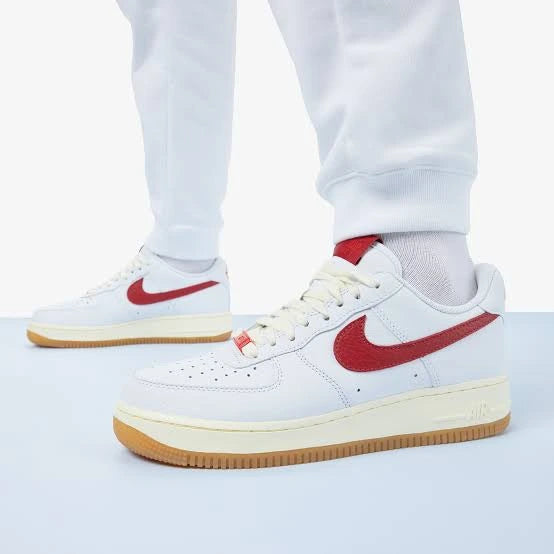 Nike Wmns Air Force 1 '07 'Summit White University Red' (FN3493-100 ) | Snrkickz