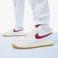 Nike Wmns Air Force 1 '07 'Summit White University Red' (FN3493-100 ) | Snrkickz