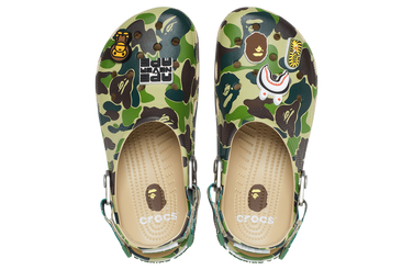 bape crocs CLOG abc camo green　クロックス　緑 Crocs Classic Clog A Bathing Ape ABC カモグリーン