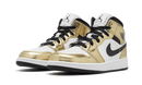 Air Jordan 1 Mid White Metallic Gold