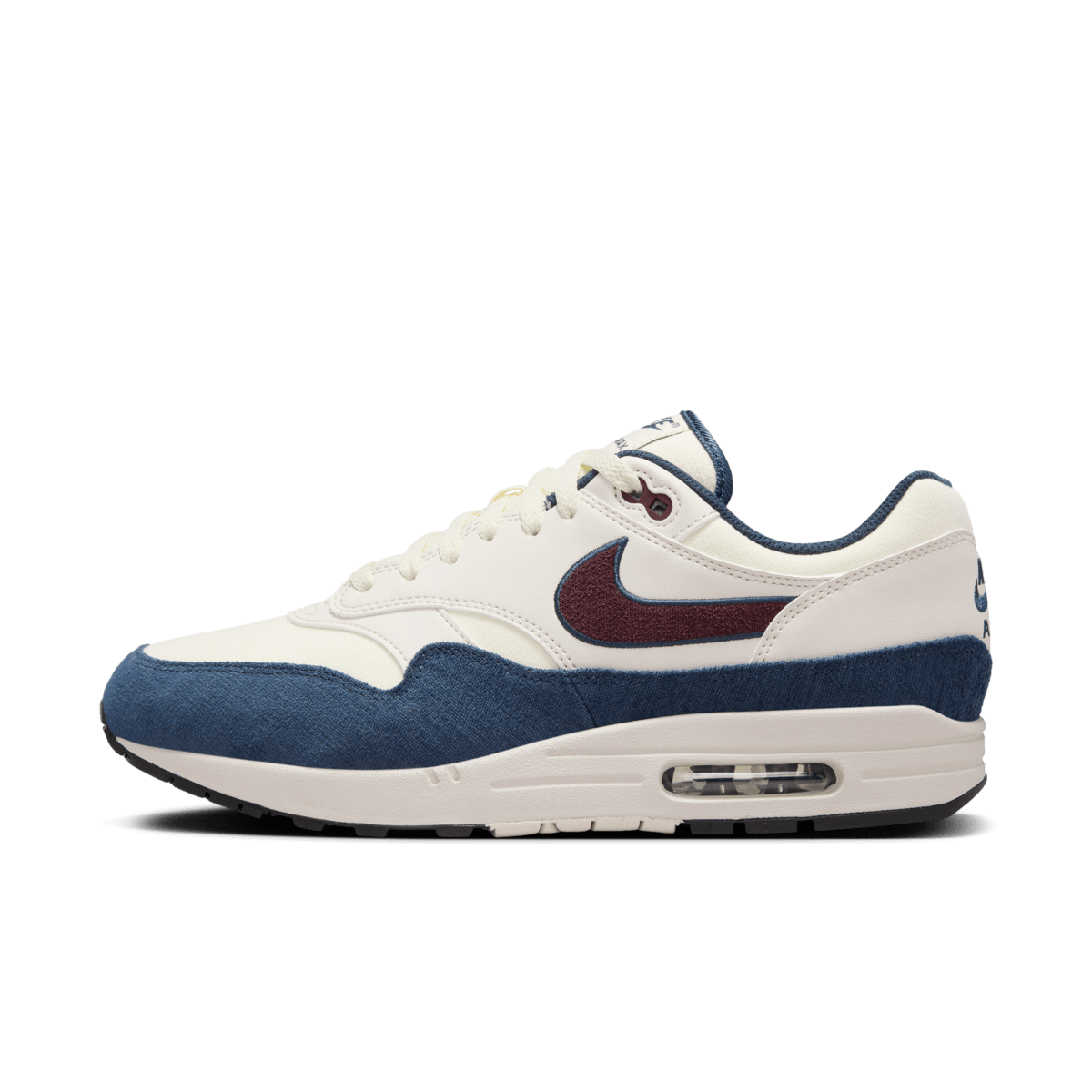 Nike Air Max 1 Coconut Milk Burgundy Crush Navy