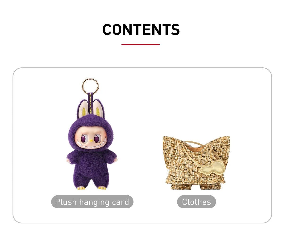 LABUBU × PRONOUNCE WINGS OF FORTUNE Vinyl Plush Hanging Card