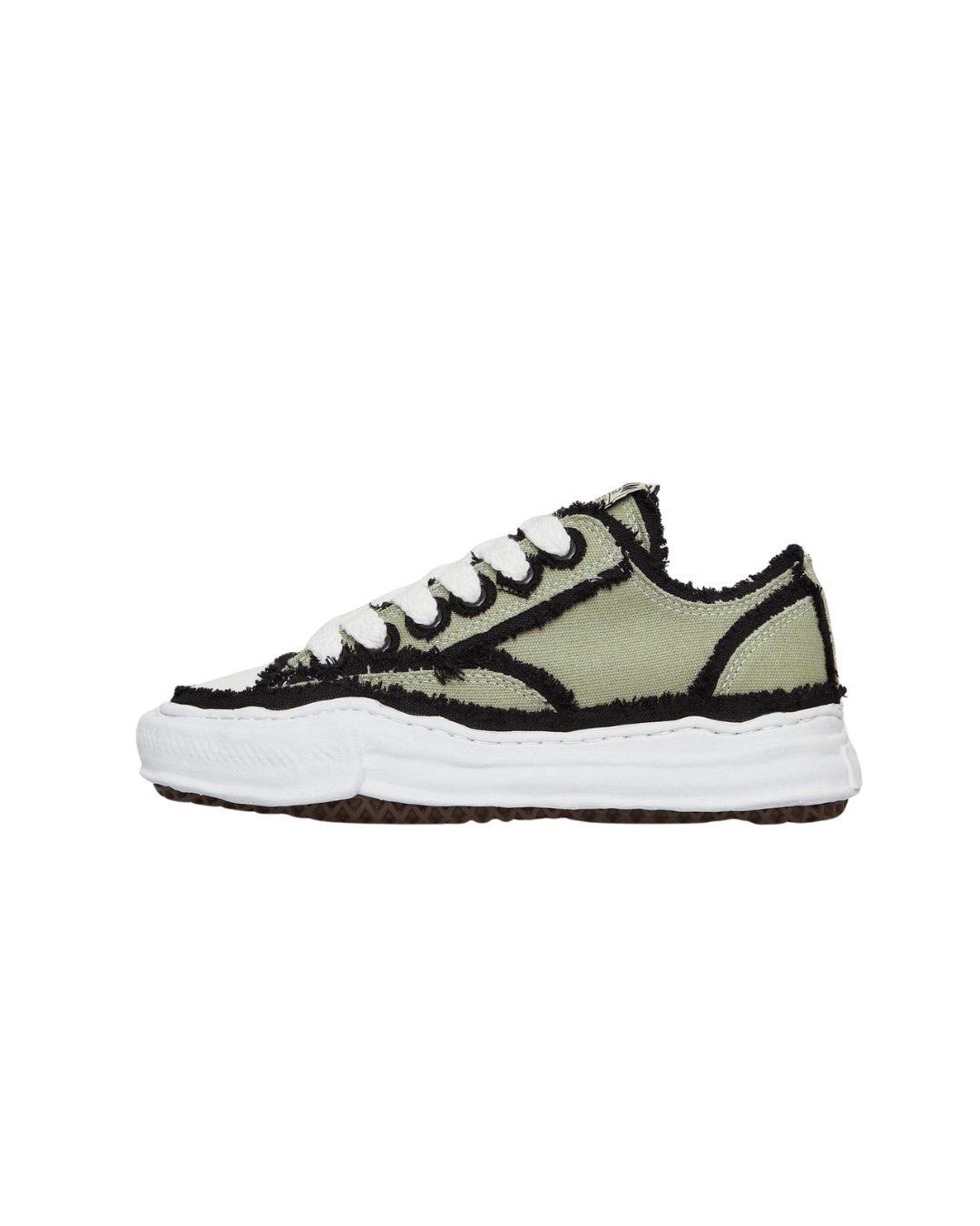 Maison Mihara Yasuhiro Peterson OG Sole Canvas Low Frayed Khaki