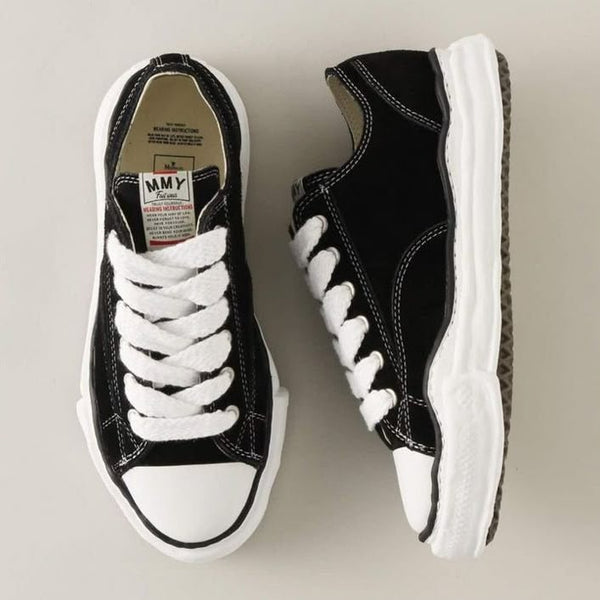 Maison Mihara Yasuhiro Peterson OG Sohle Canvas Niedrig Schwarz