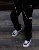 Maison Mihara Yasuhiro Peterson OG Sole Canvas Low Frayed Black - SnrKickz