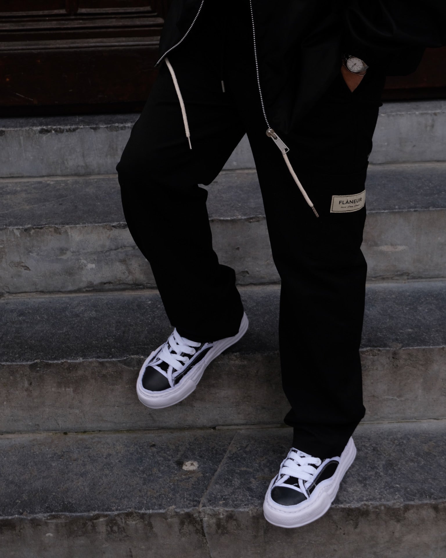 Maison Mihara Yasuhiro Peterson OG Sole Canvas Low Frayed Black - SnrKickz