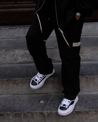 Maison Mihara Yasuhiro Peterson OG Sole Canvas Low Frayed Black - SnrKickz